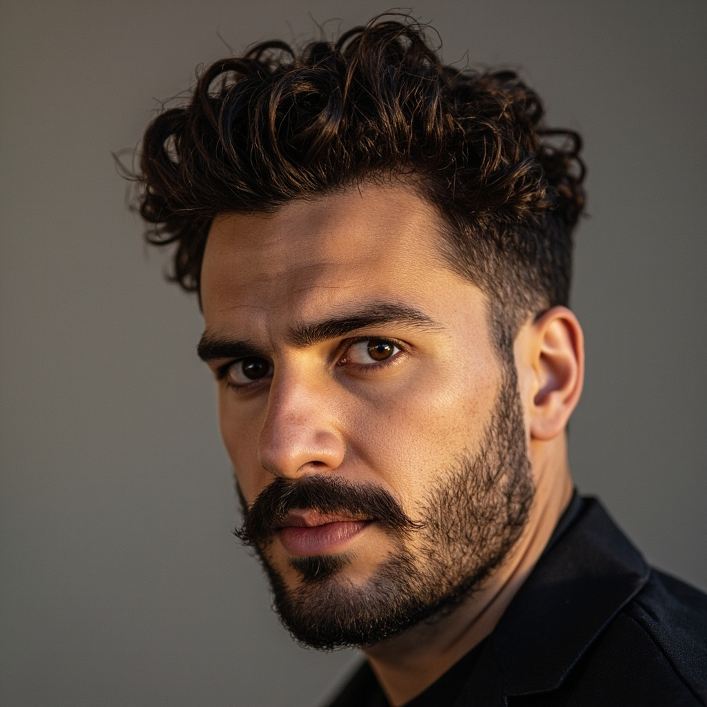 Low Skin Fade Curly Top