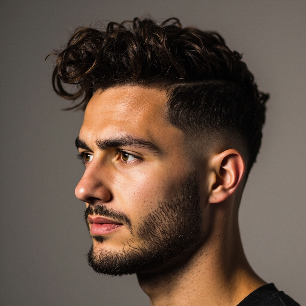 Low Taper Fade Brush Forward