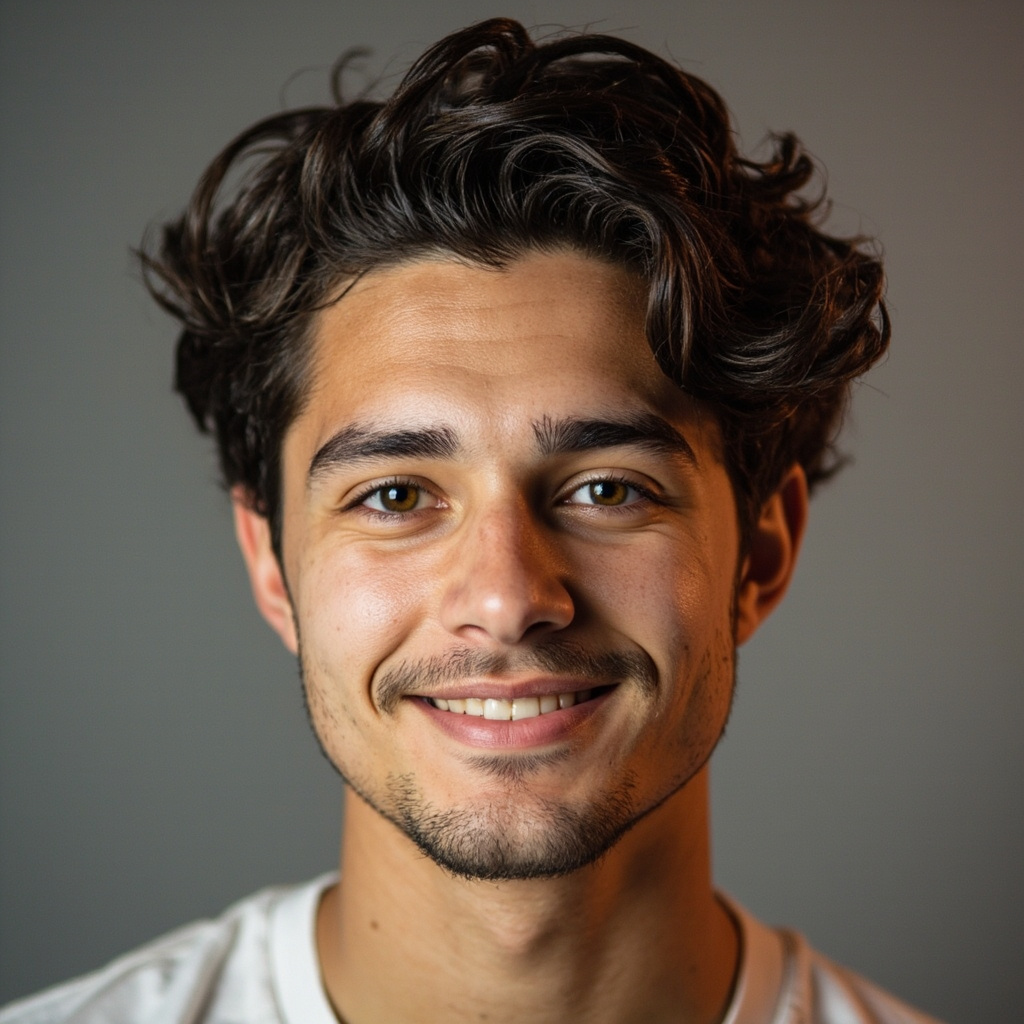 Low Taper Fade Mid Top Curls
