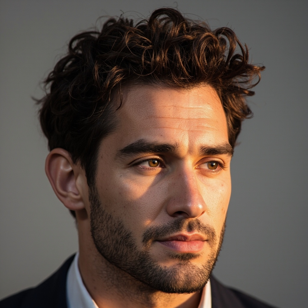 Low Taper Fade Sponge Curls