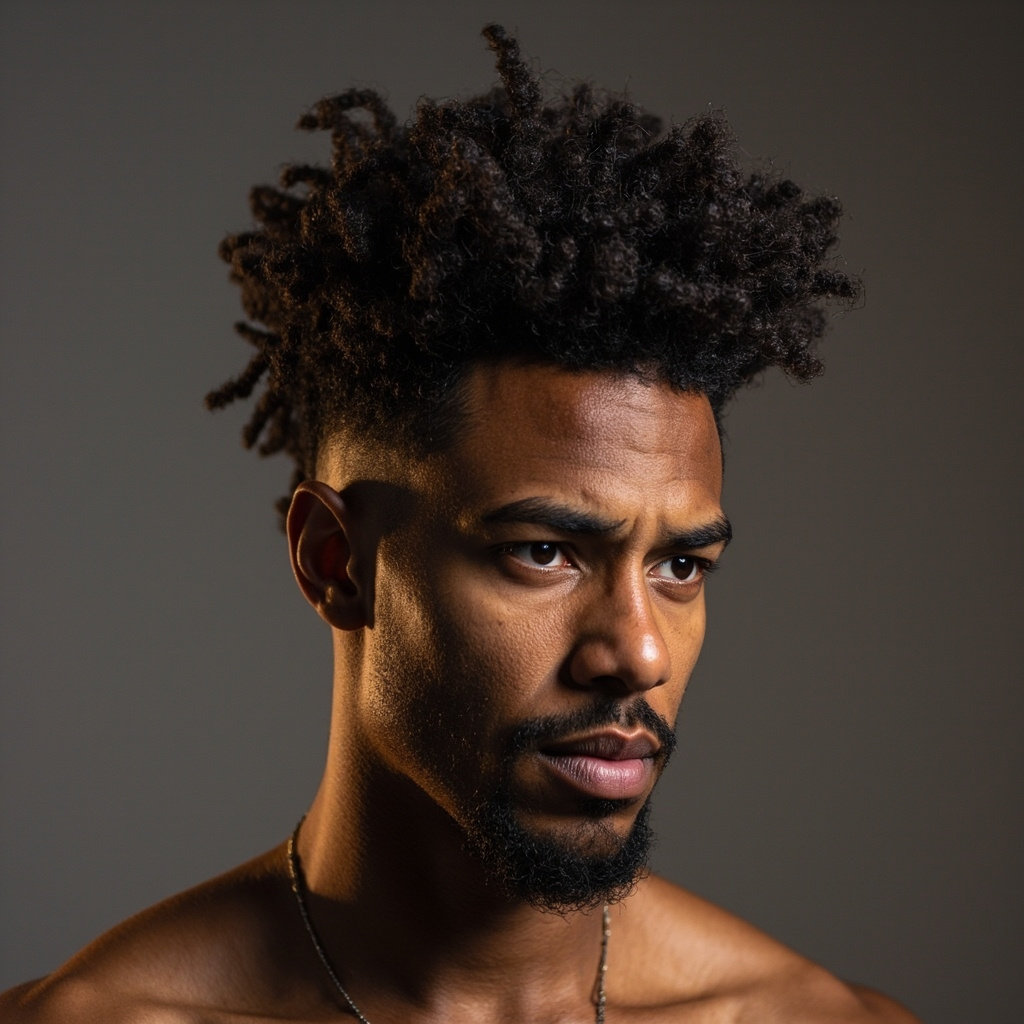 Low Taper Fade Twisted Top