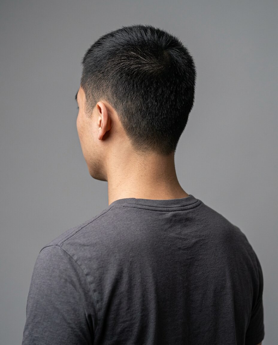 Crew cut side view