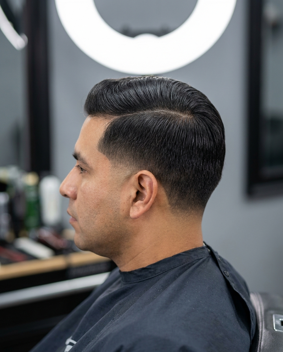 Side part haircut for men