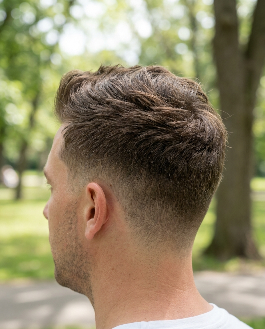 Quiff back view