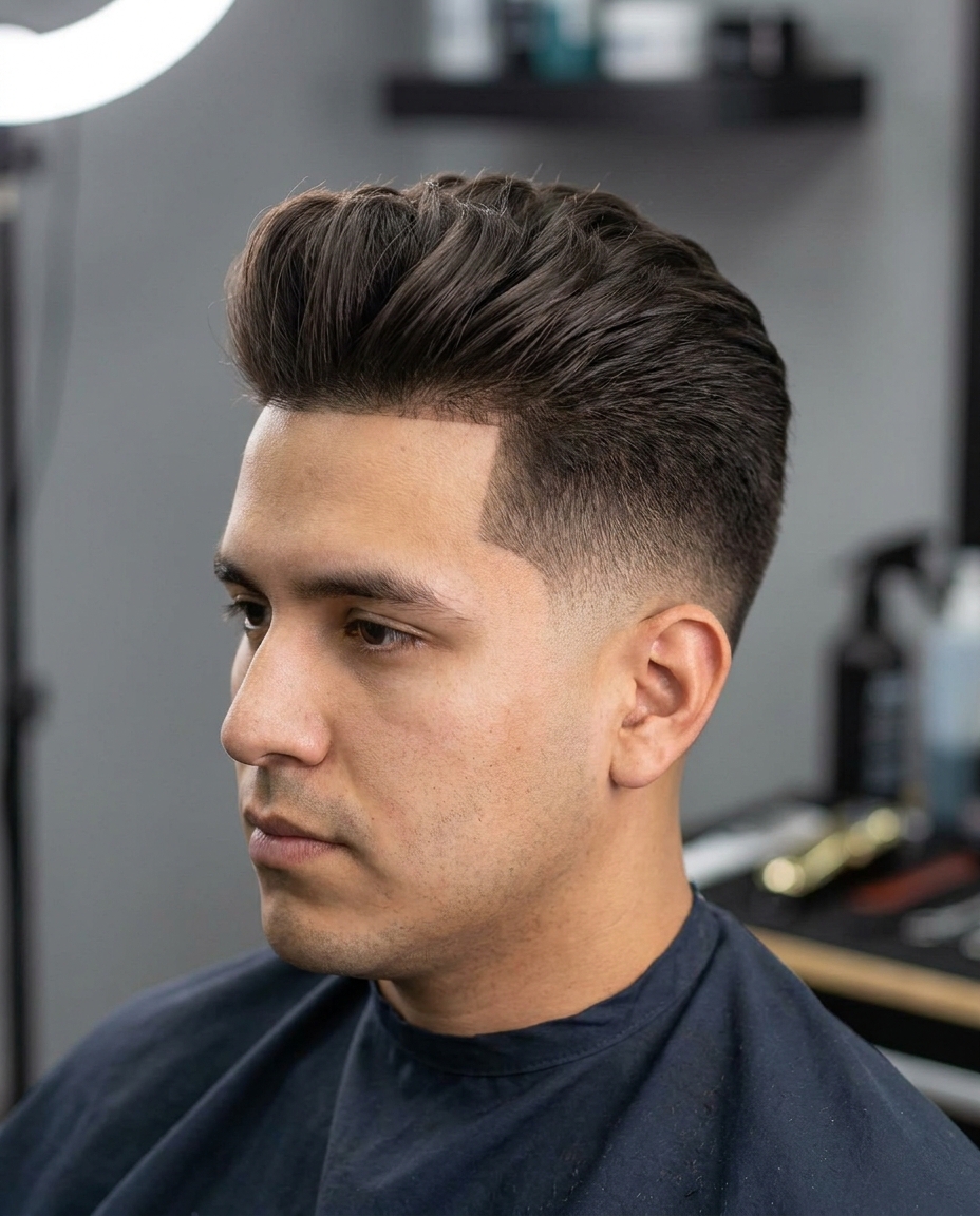 Quiff haircut for men
