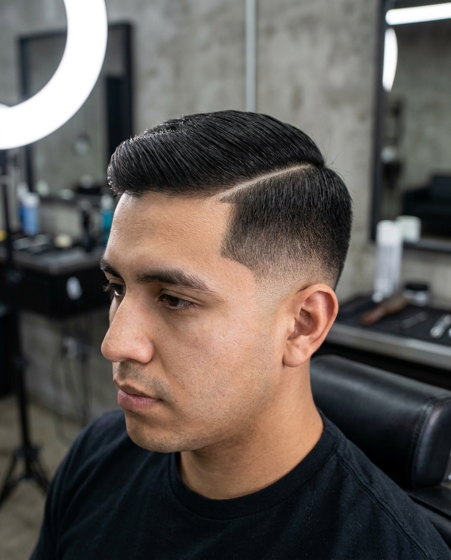 Low taper fade hard part