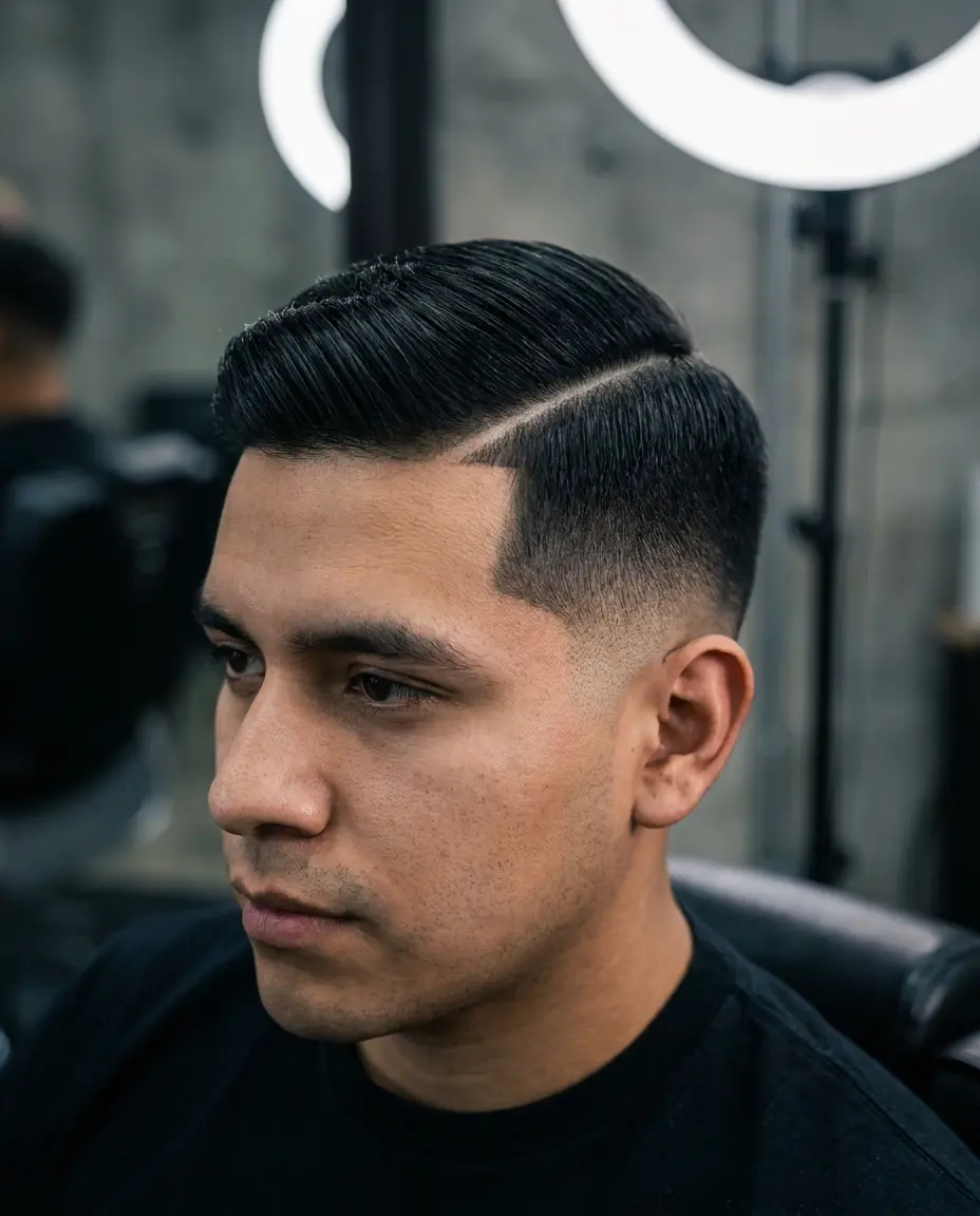 Mid taper fade hard part