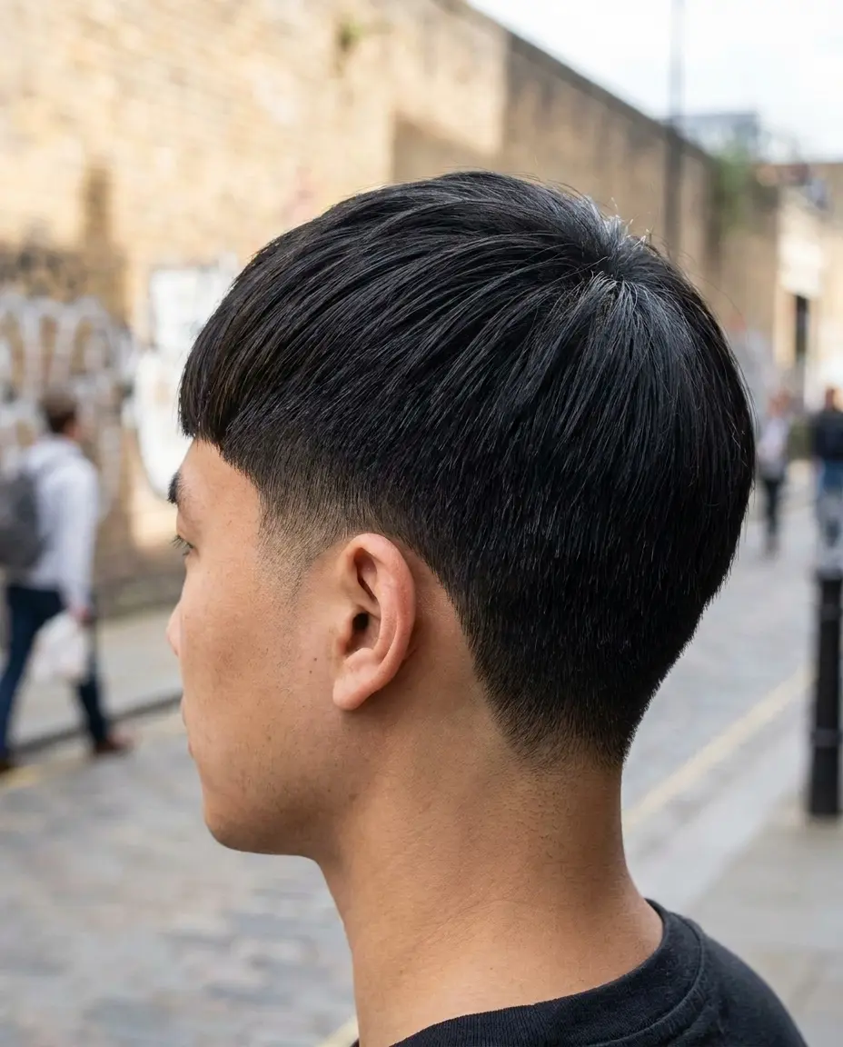 Asian Edgar low taper back view