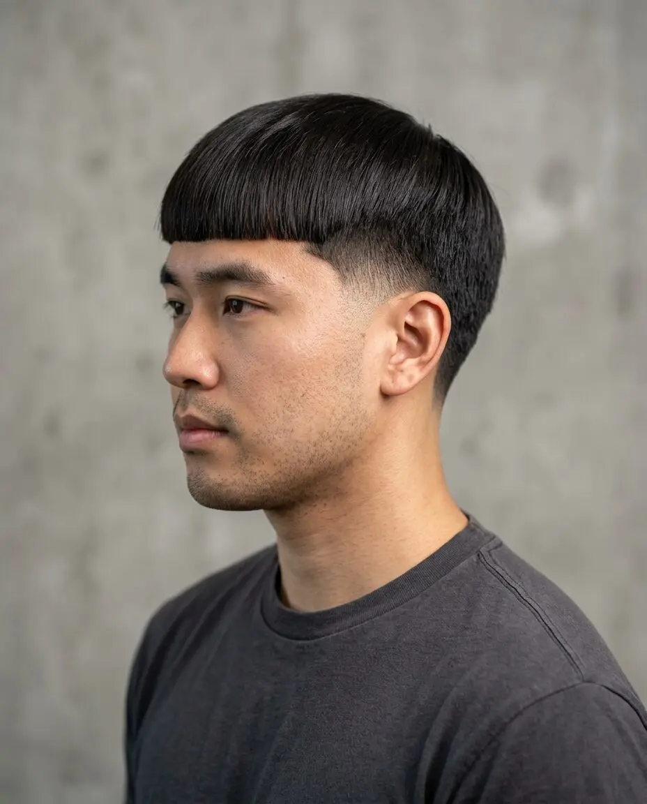 Low taper fade Asian Edgar