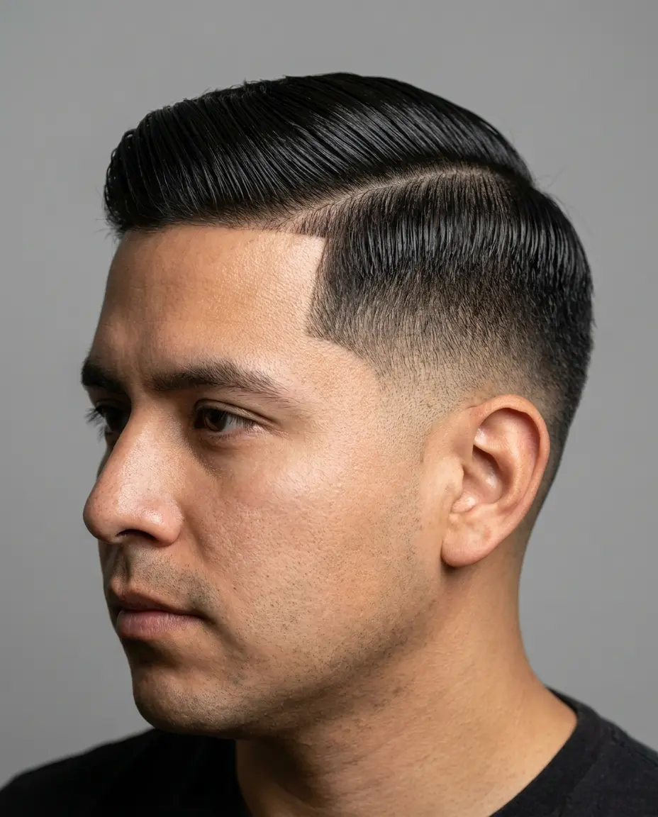 High taper fade comb over