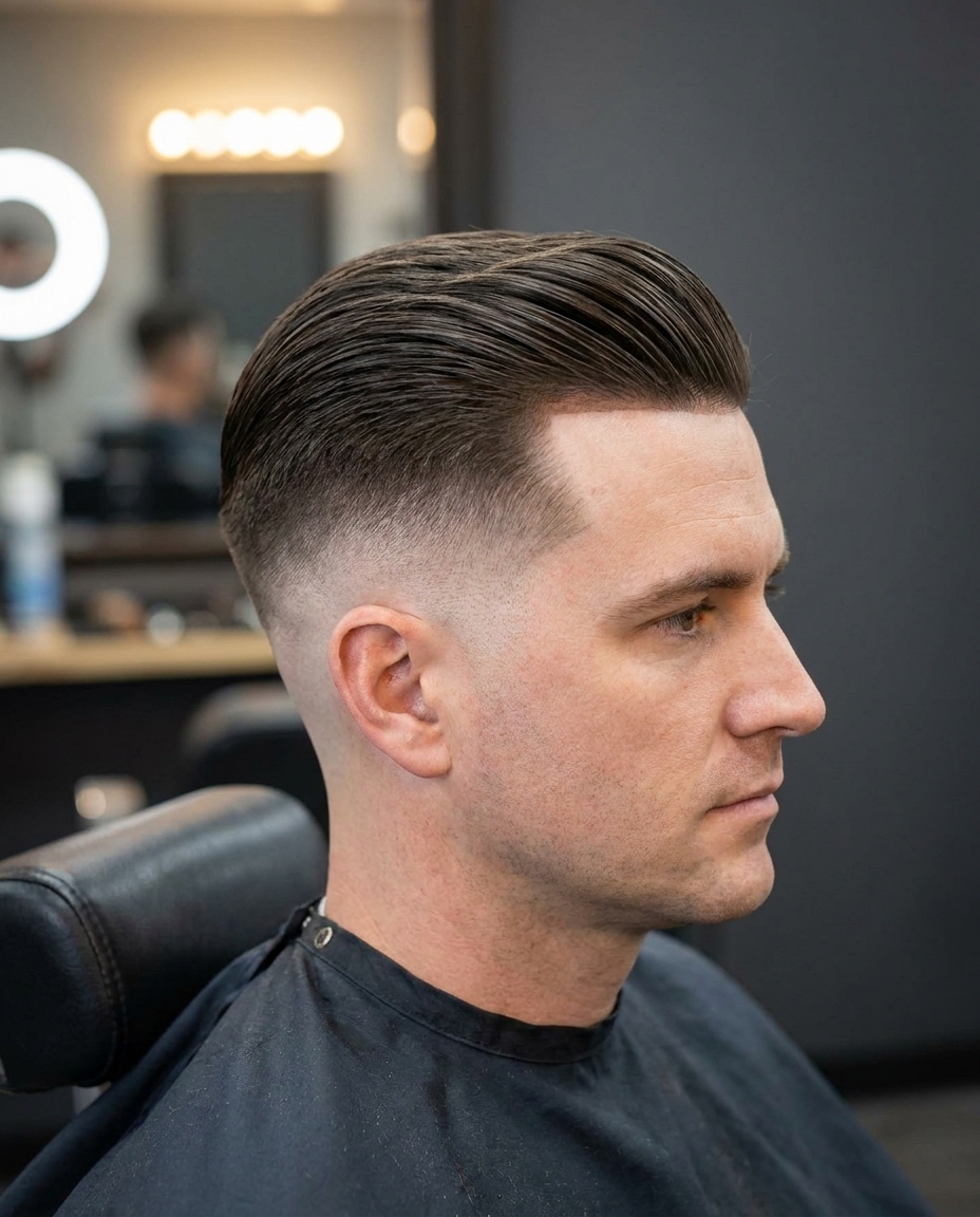 Low skin fade haircut