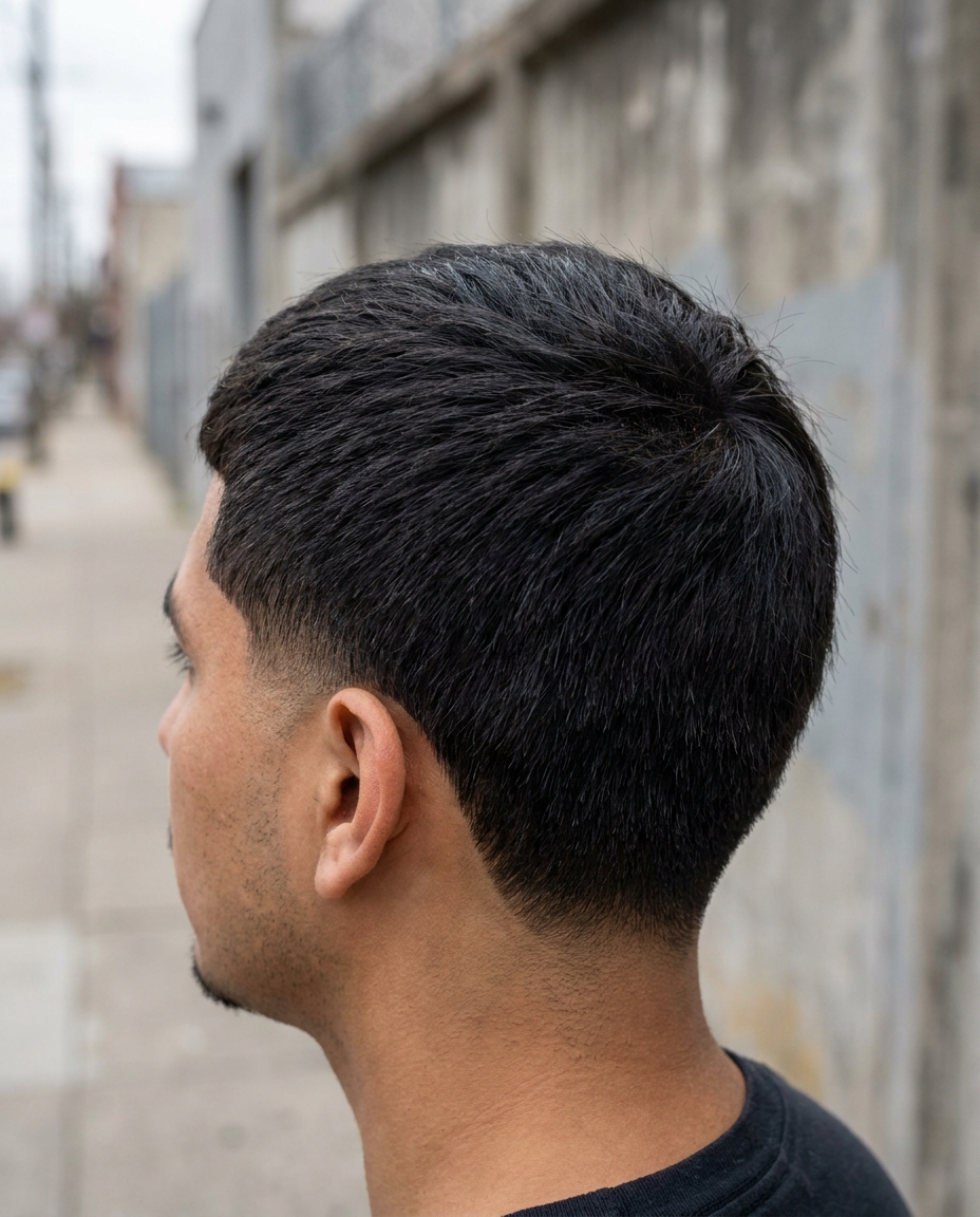 Drop fade side view