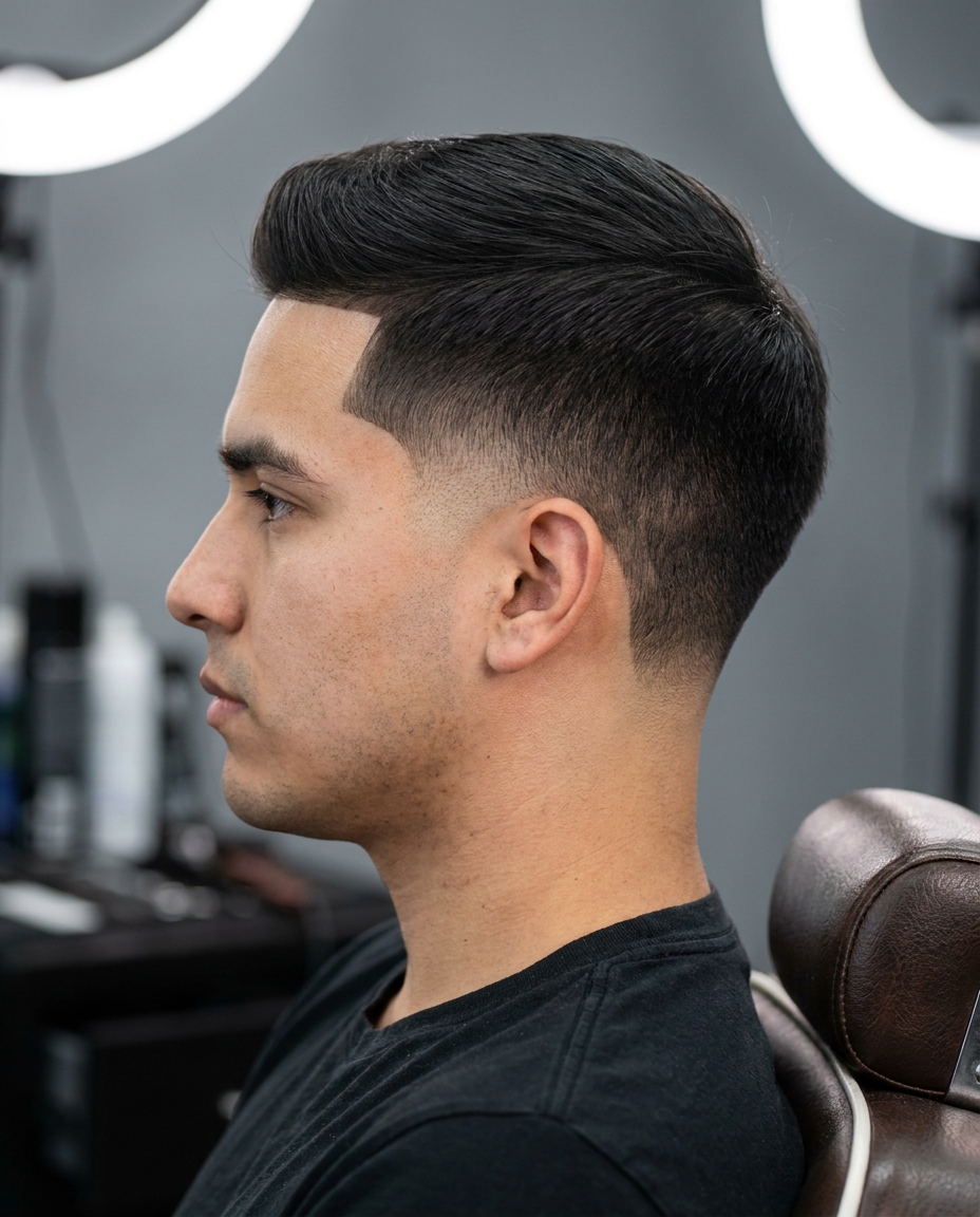 Drop fade haircut