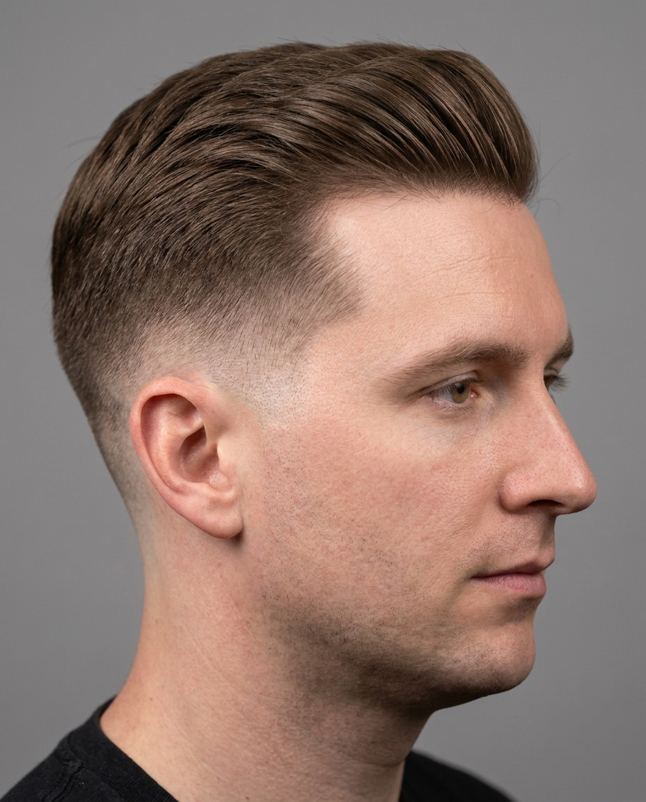 Burst taper back view