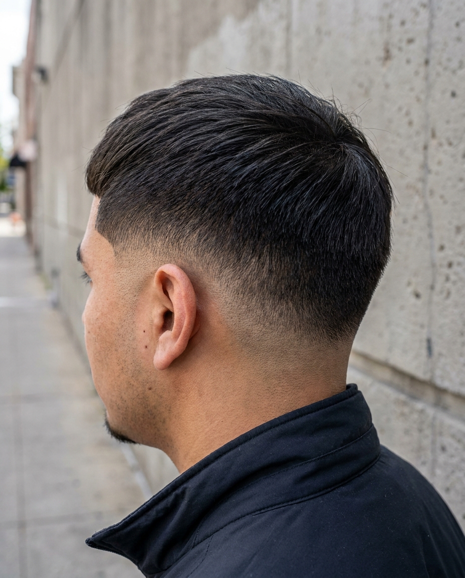 Burst fade haircut