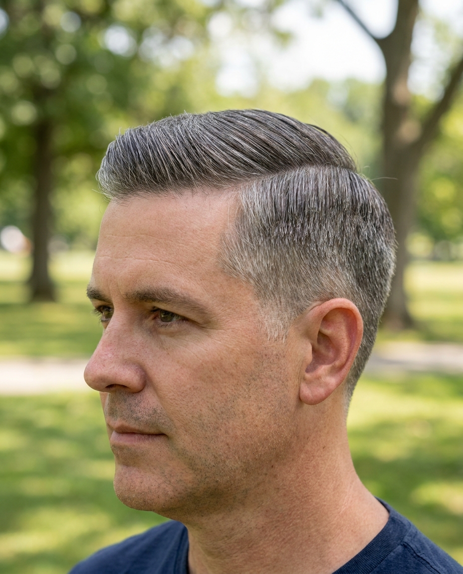 Temple fade haircut