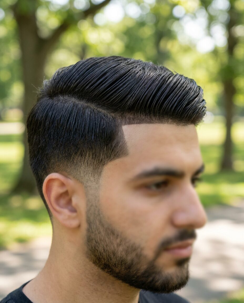 Short haircut for oblong face