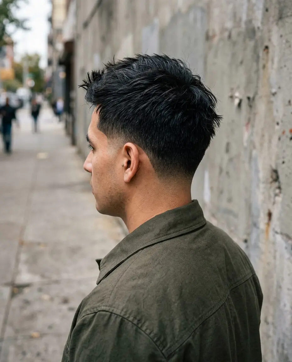 Rectangle face taper back view