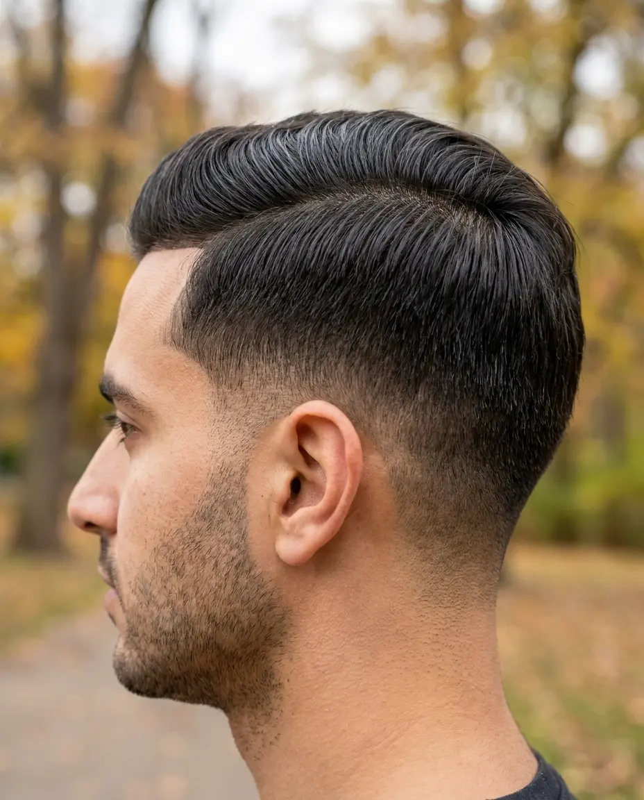 Taper fade oblong face