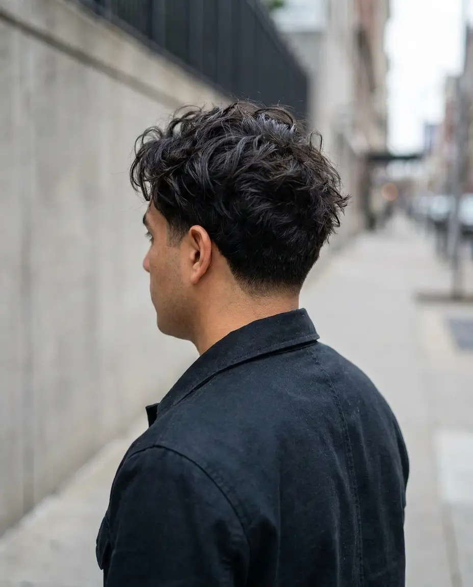 Messy Edgar back view