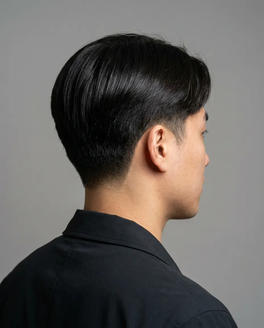 Japanese street low taper back view