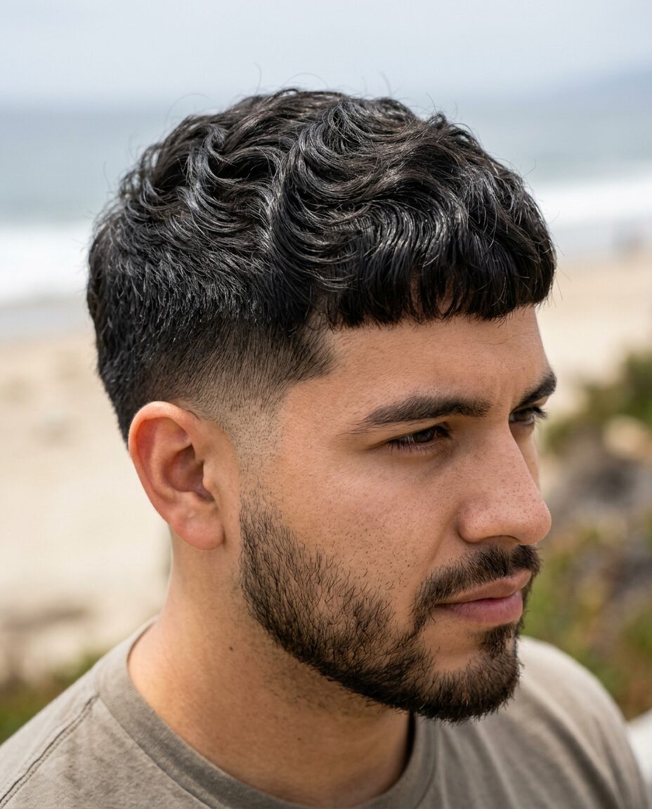 Wavy short haircut