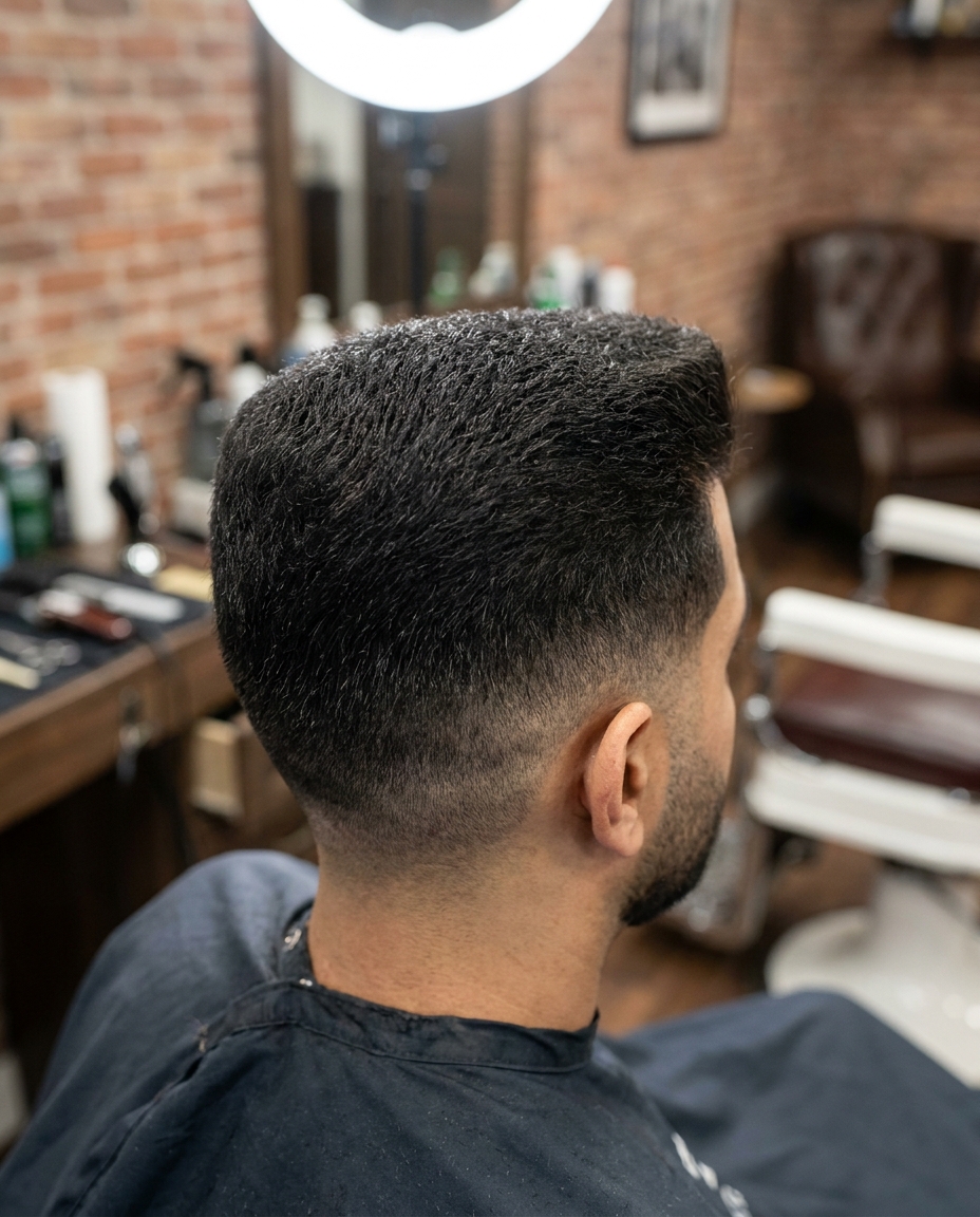 Flat top side view